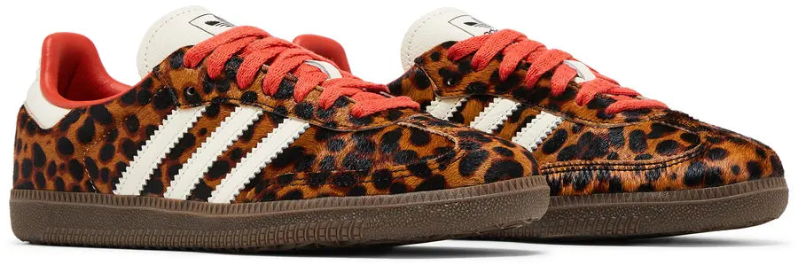Adidas Samba Red Leopard