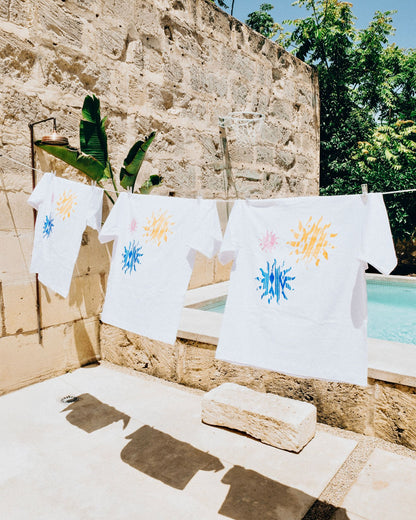 Saturday Llengua Sun Tee White