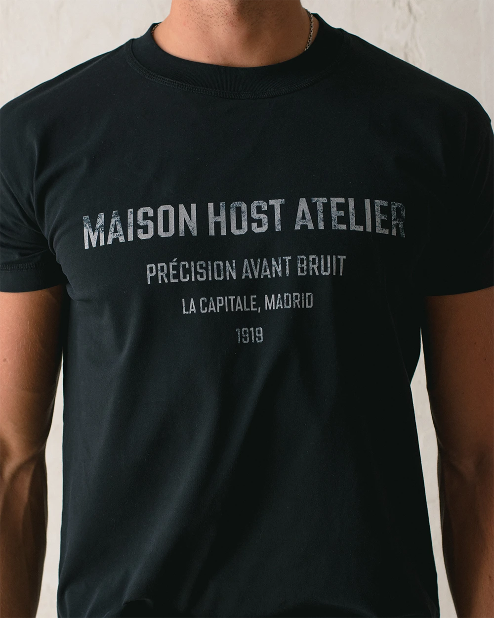 Host Atelier Slim Black Tee