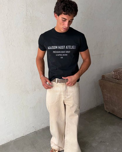 Host Atelier Slim Black Tee