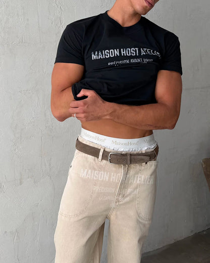 Host Atelier Slim Black Tee