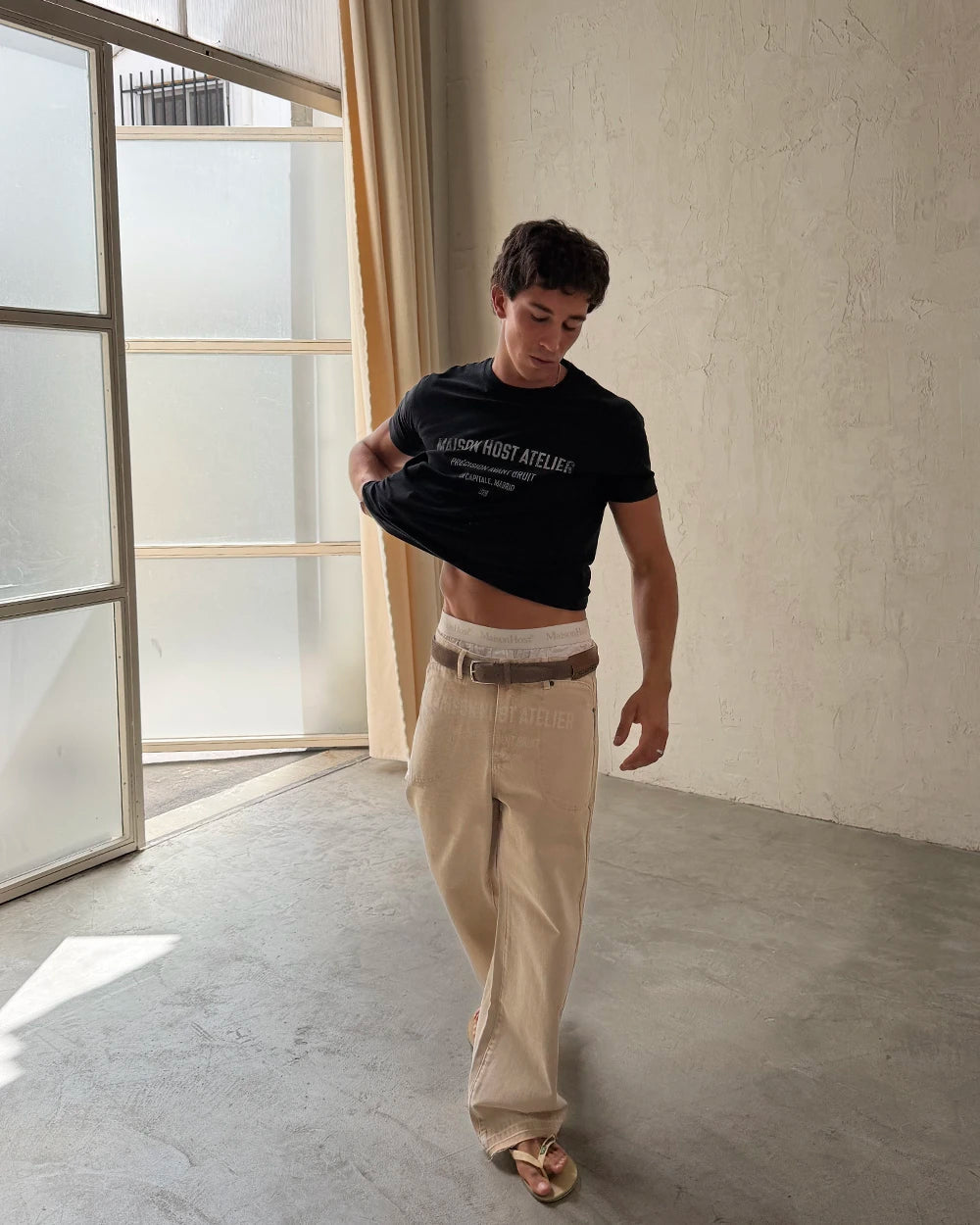 Host Atelier Slim Black Tee