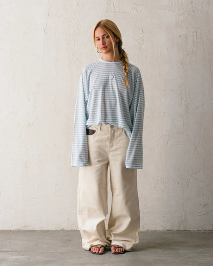 Host Striped Rag Blue Long Sleeve