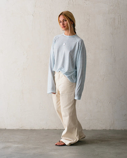 Host Striped Rag Blue Long Sleeve