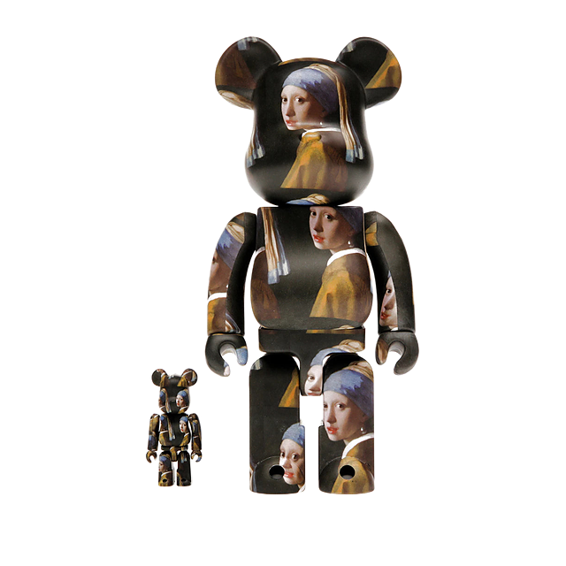 Bearbrick Mädchen mit Perlenohrring