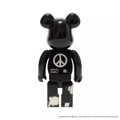 Bearbrick x Atmos x Staple 400%