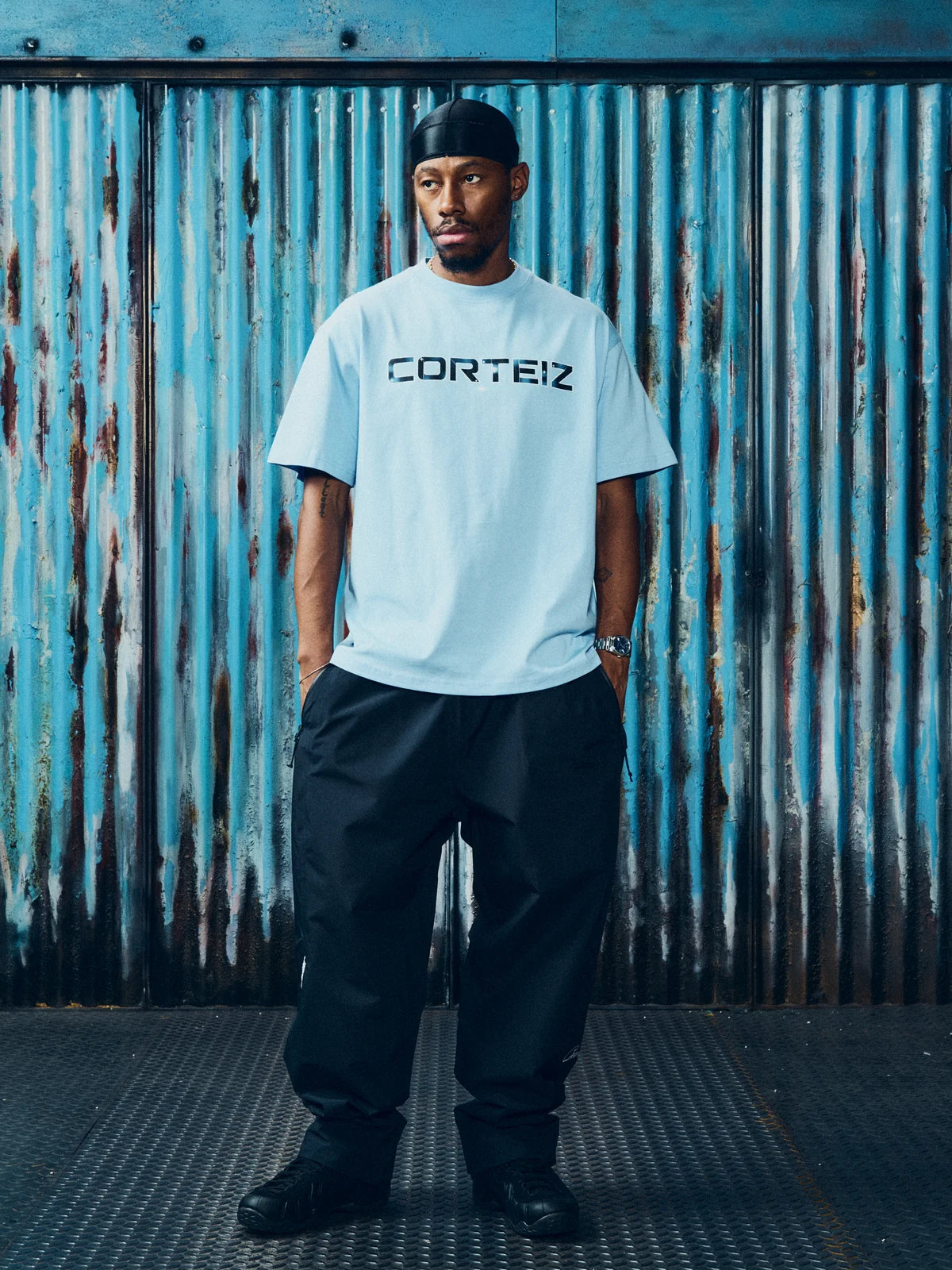 Corteiz Crosshairs Blue Tee