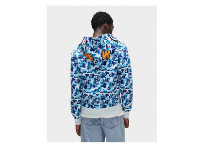 Bape Comor Camo Shark Full Zip Hoodie Baby Blue