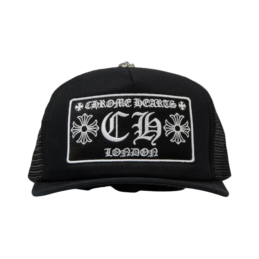 Chrome Hearts Ch London Trucker Cap Schwarz Weiß