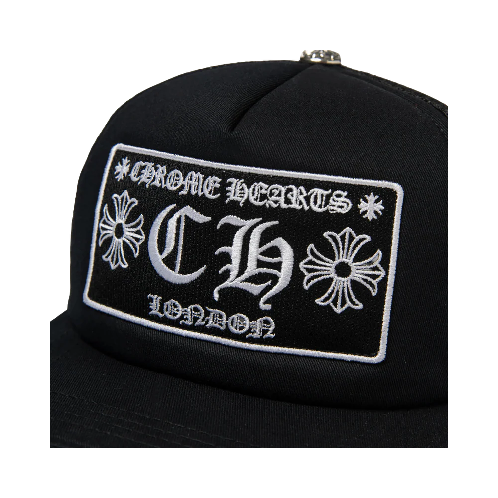 Chrome Hearts Ch London Trucker Cap Schwarz Weiß