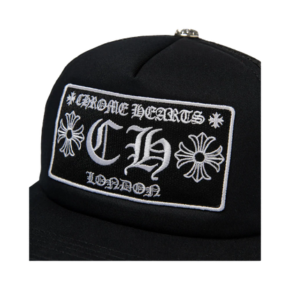 Chrome Hearts Ch London Trucker Cap Schwarz Weiß