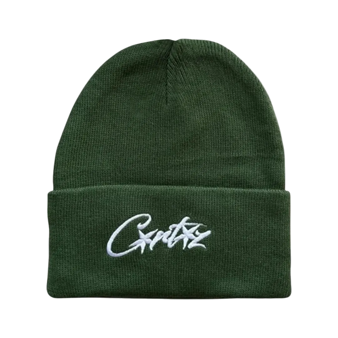 Corteiz Allstarz Faltbeanie Grün