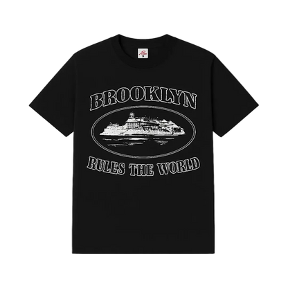 Corteiz Brooklyn Black Tee