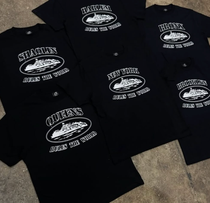 Corteiz Brooklyn Black Tee