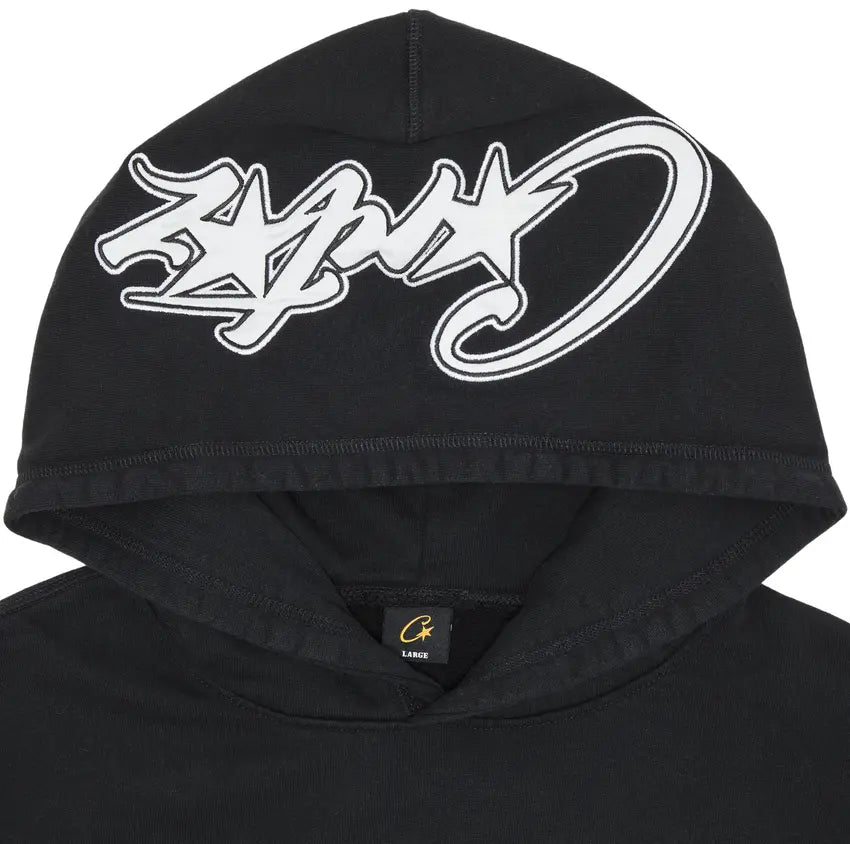 Corteiz C Star Hoodie Black