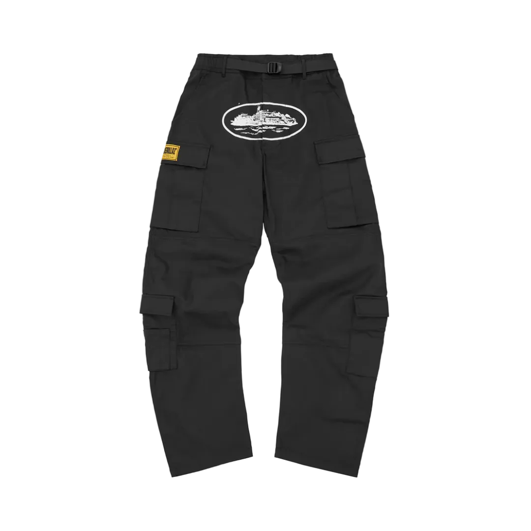 Corteiz Cargo Pants Black