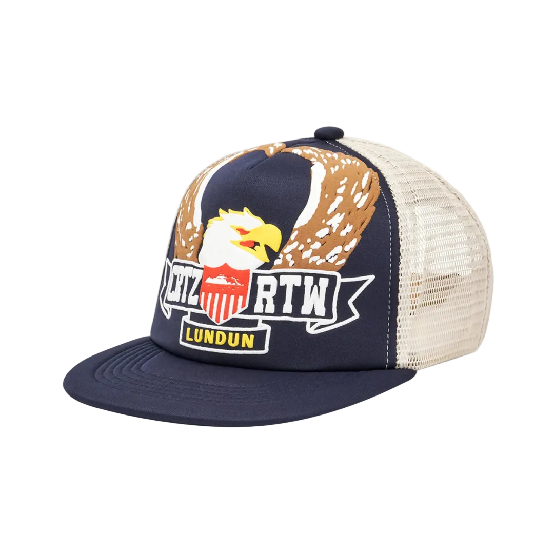 Corteiz Dipset Trucker Hat Navy
