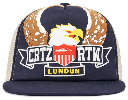 Corteiz Dipset Trucker Hat Navy