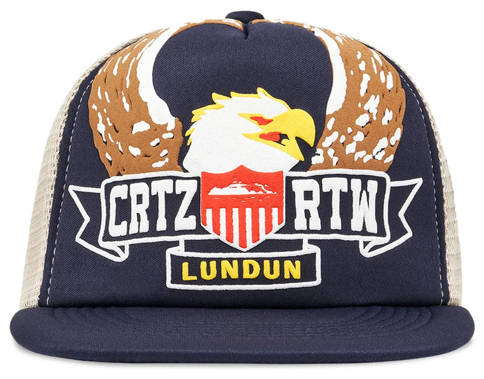 Corteiz Dipset Trucker Hat Navy