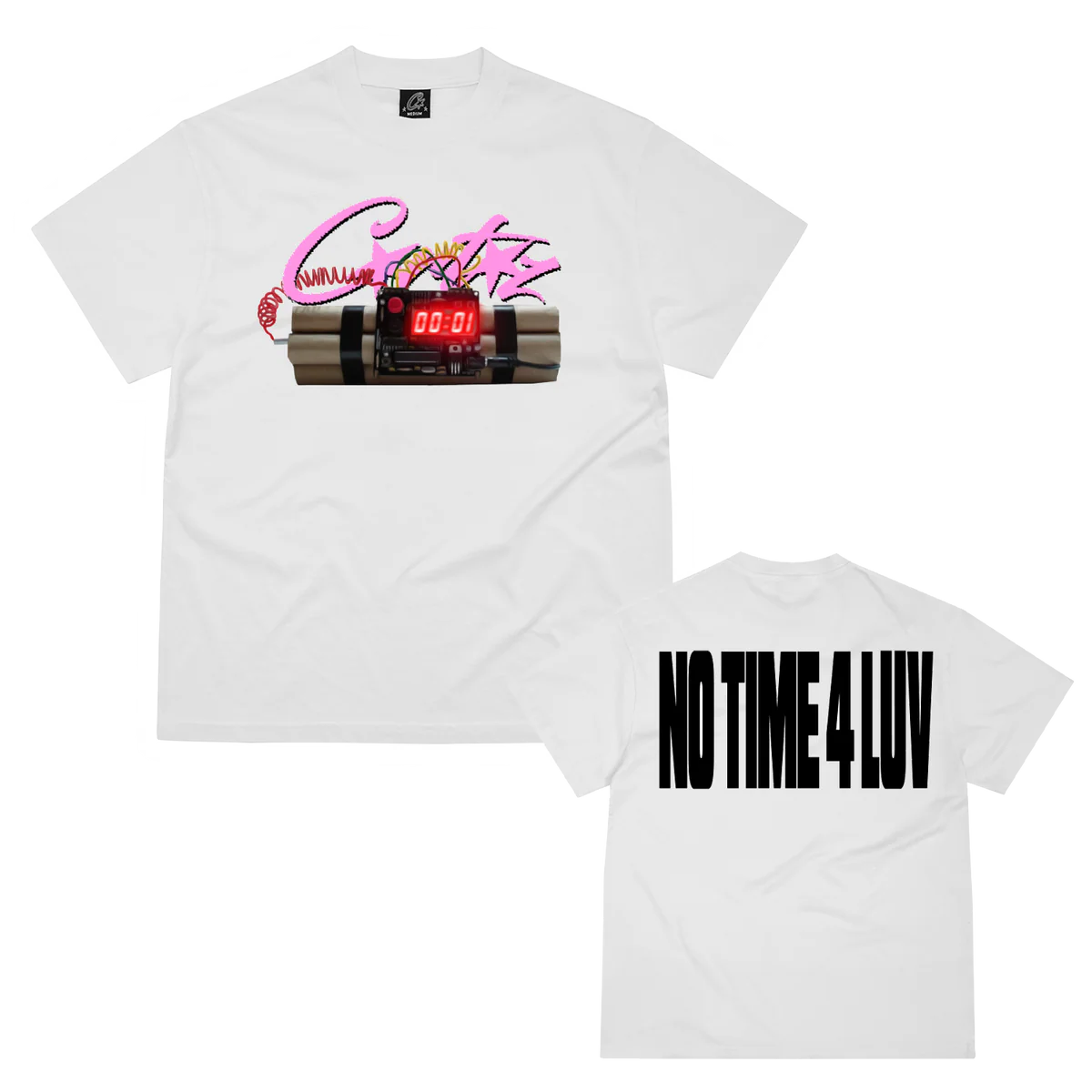 Corteiz No time 4 Luv White Tee