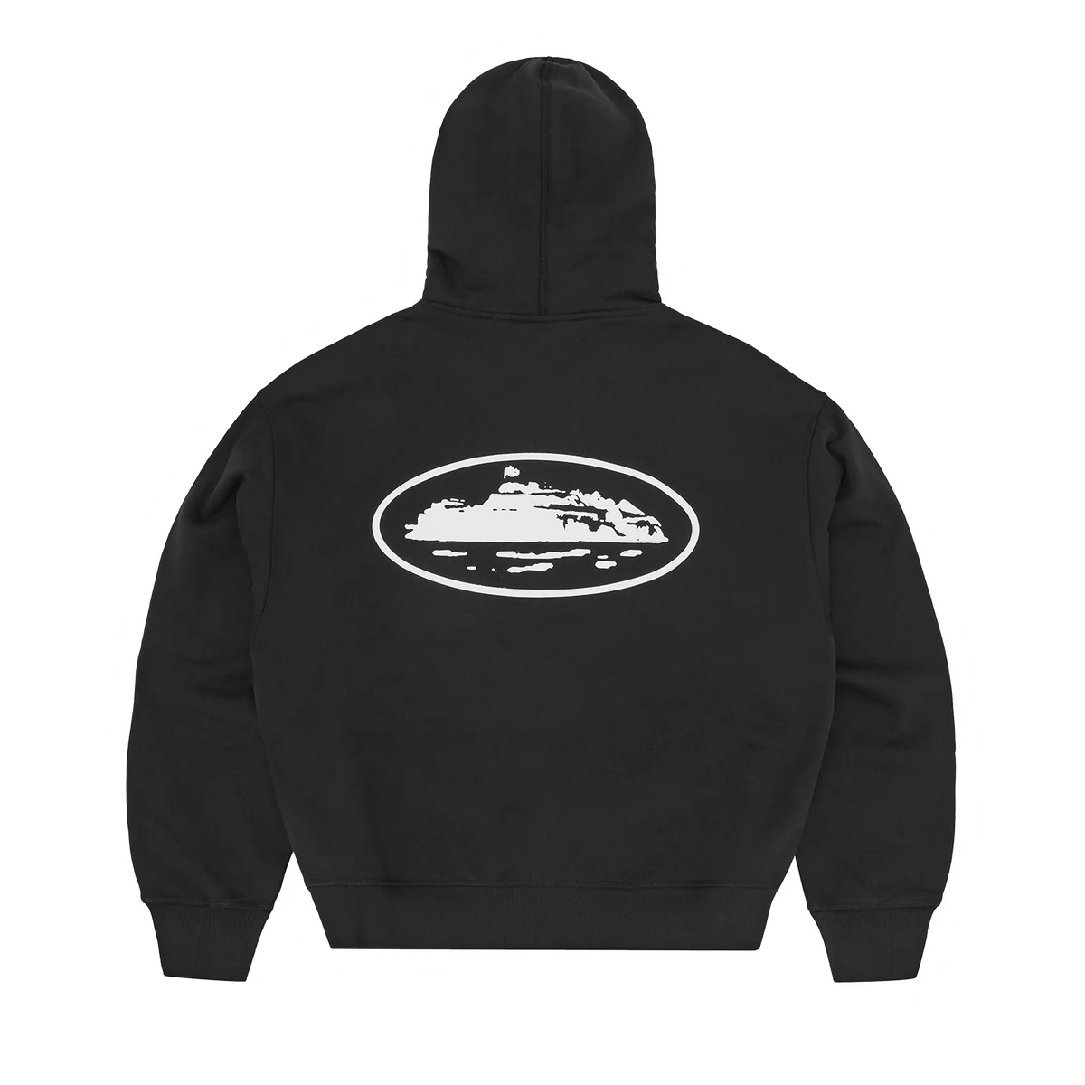 Corteiz OG Island Zip Hoodie Black
