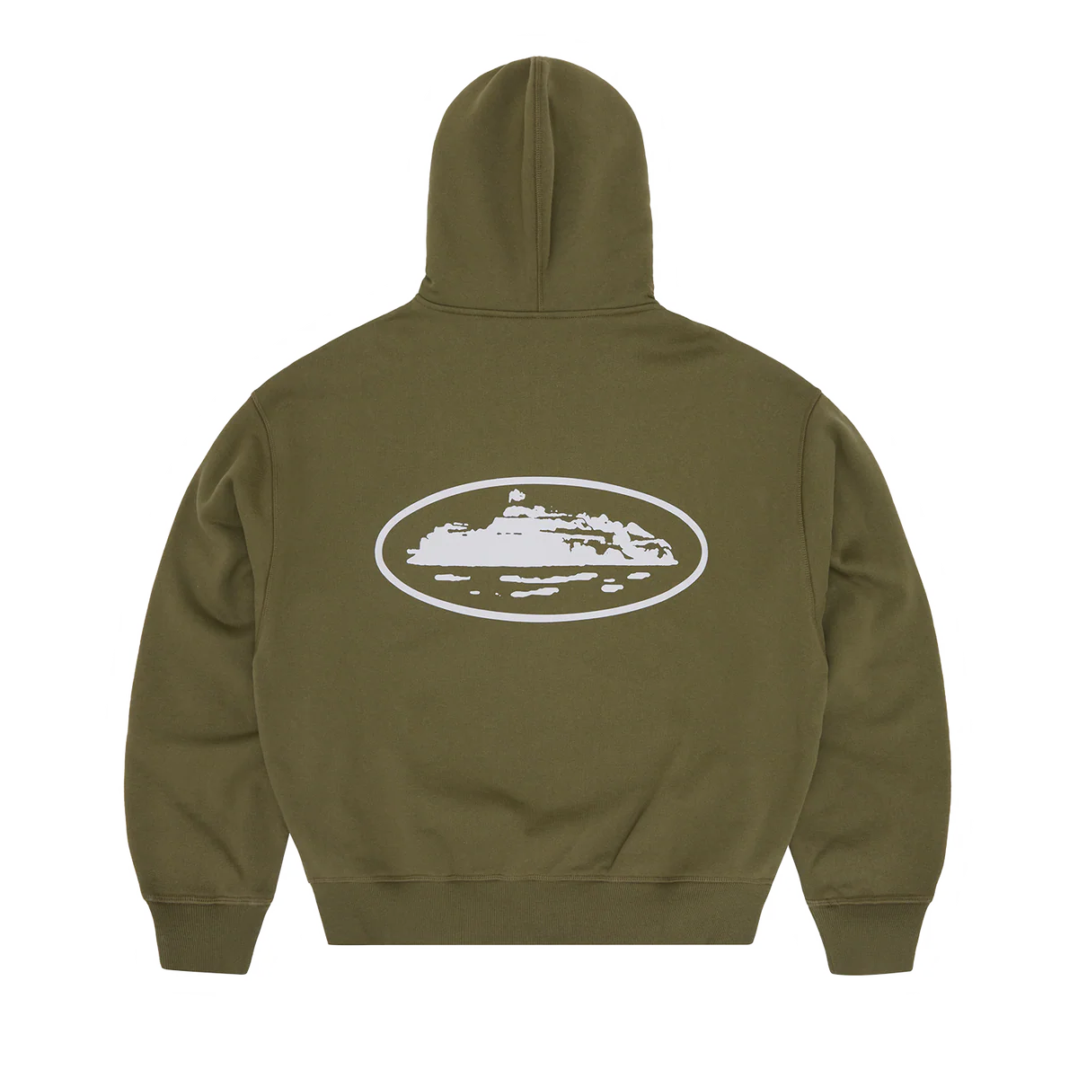 Corteiz OG Island Zip Hoodie Olive