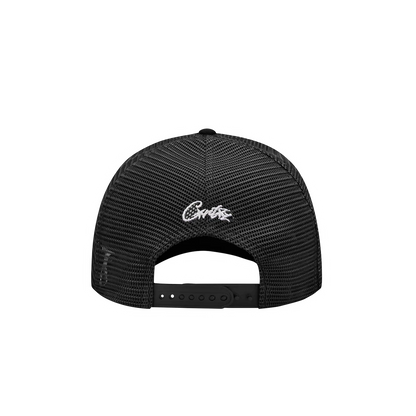 Corteiz Trucker Hat Schwarz Weiß