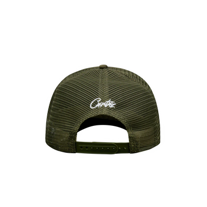 Corteiz Trucker Hat Olive