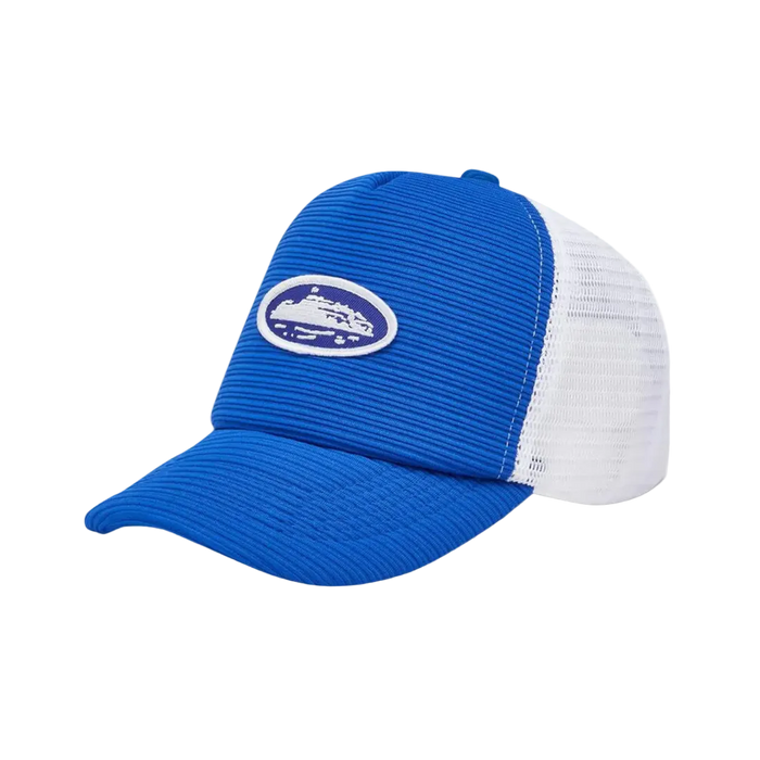 Corteiz Trucker Hat Kurzschirm Blau