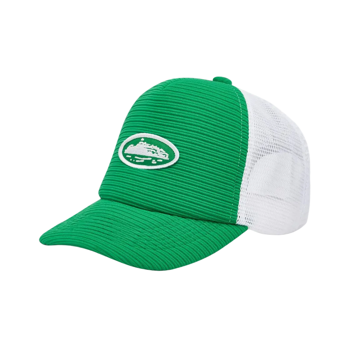 Corteiz Trucker Hat Kurzschirm Grün