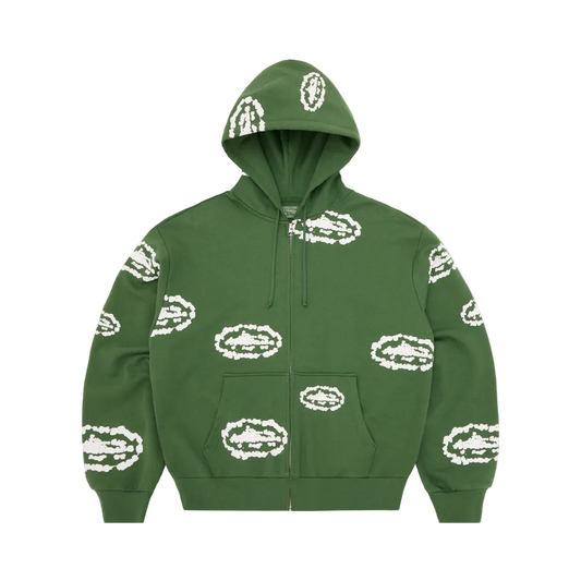 Denim Tears x Corteiz Zip Hoodie Grün
