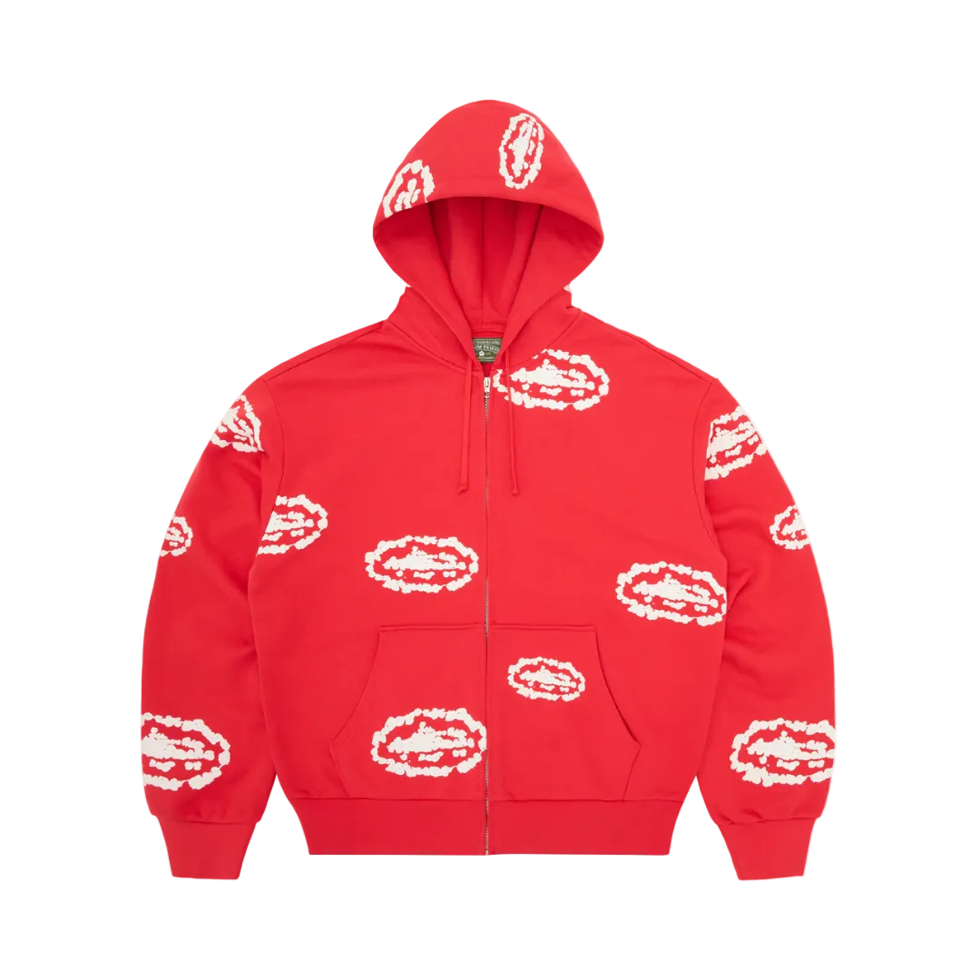 Denim Tears x Corteiz Zip Hoodie Red