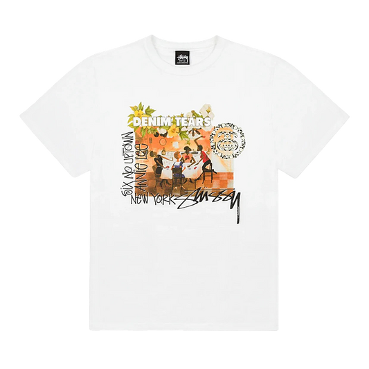 Denim Tears x Stussy Annie Lee Artist Tee White