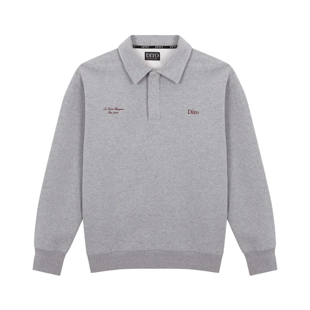Dito Marble Quarter Zip Grey
