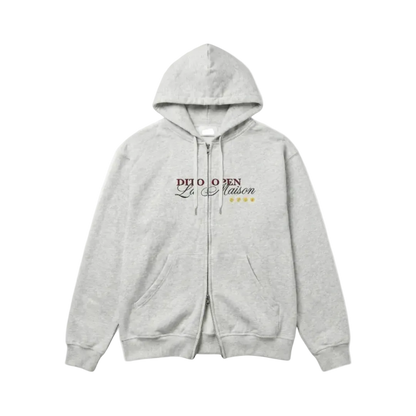 Dito Open Zip Hoodie Grey