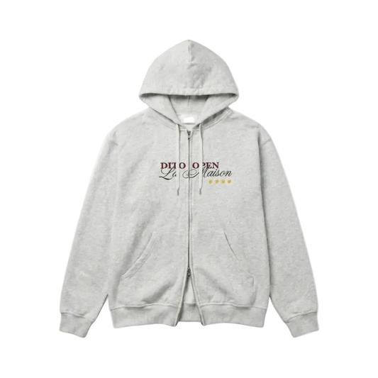 Dito Open Zip Hoodie Grey