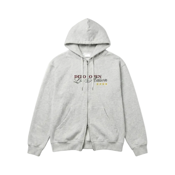 Dito Open Zip Hoodie Grey