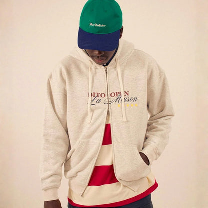 Dito Open Zip Hoodie Grey