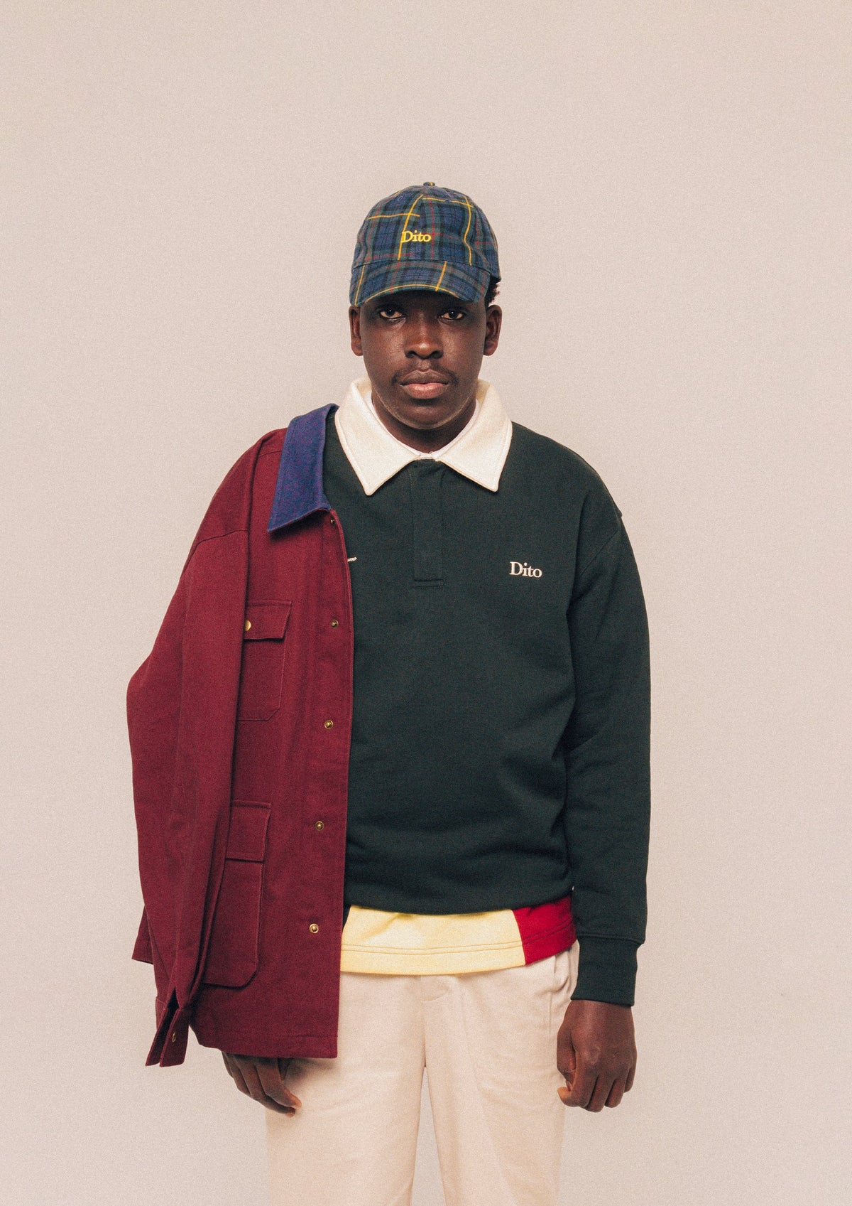 Dito Quarter Zip Green Court