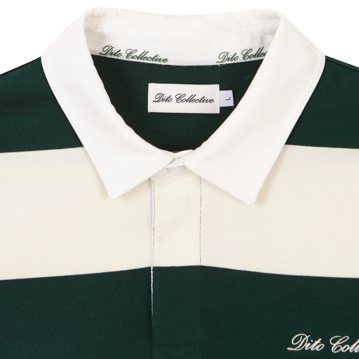 Dito Rugby Polo Green Cream
