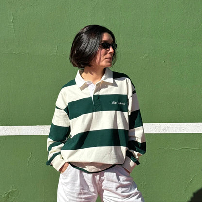 Dito Rugby Polo Green Cream