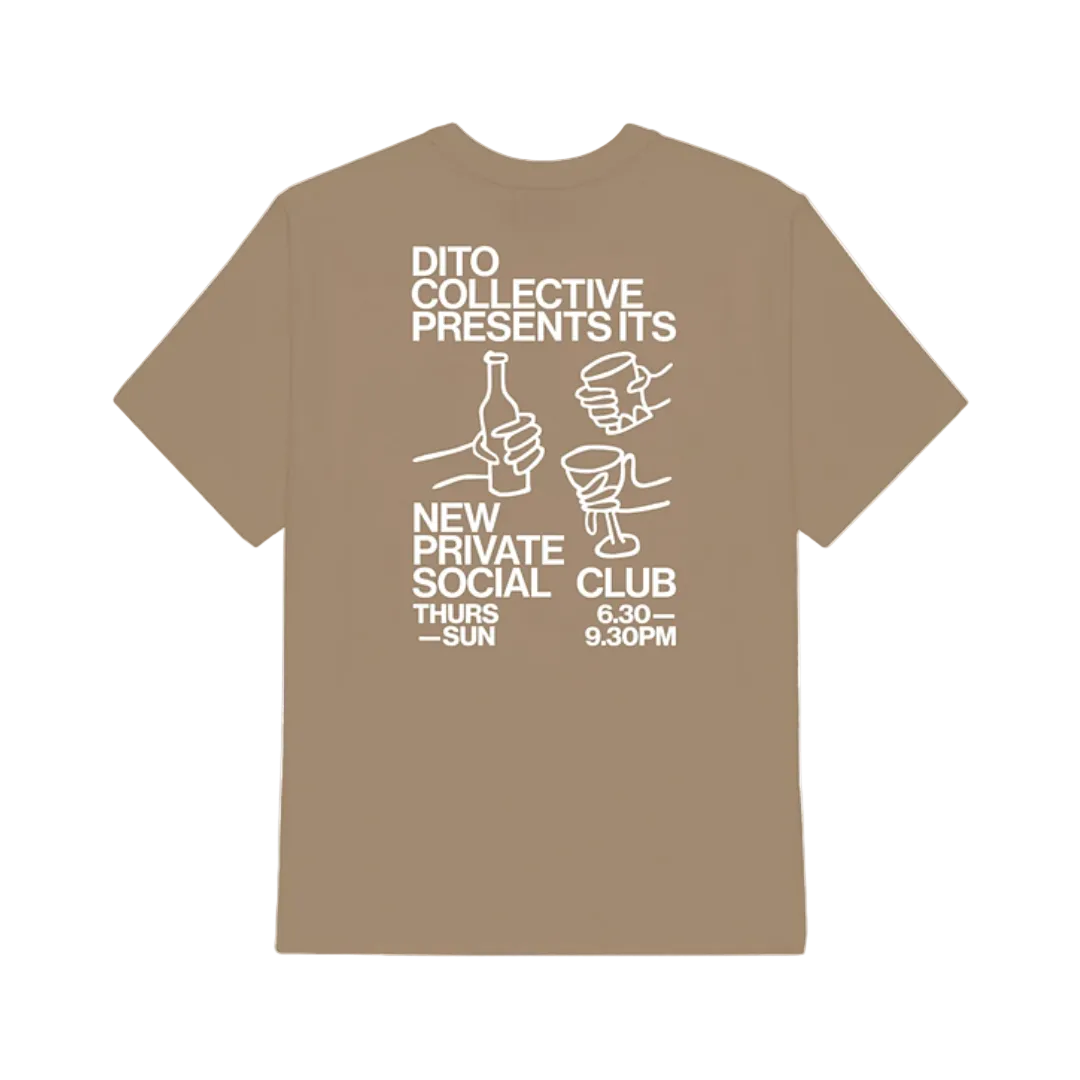 Dito Social Club Brown Tee