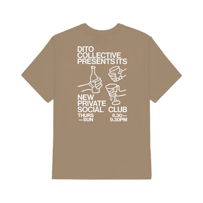 Dito Social Club Brown Tee
