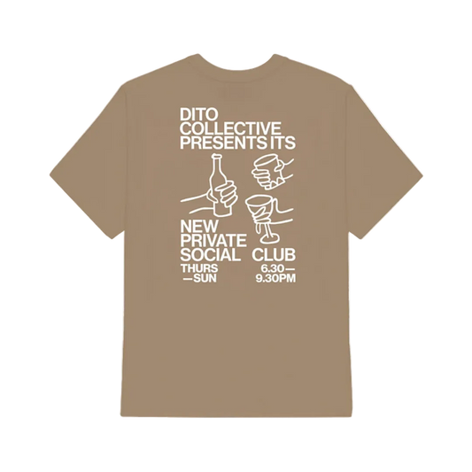 Dito Social Club Brown Tee