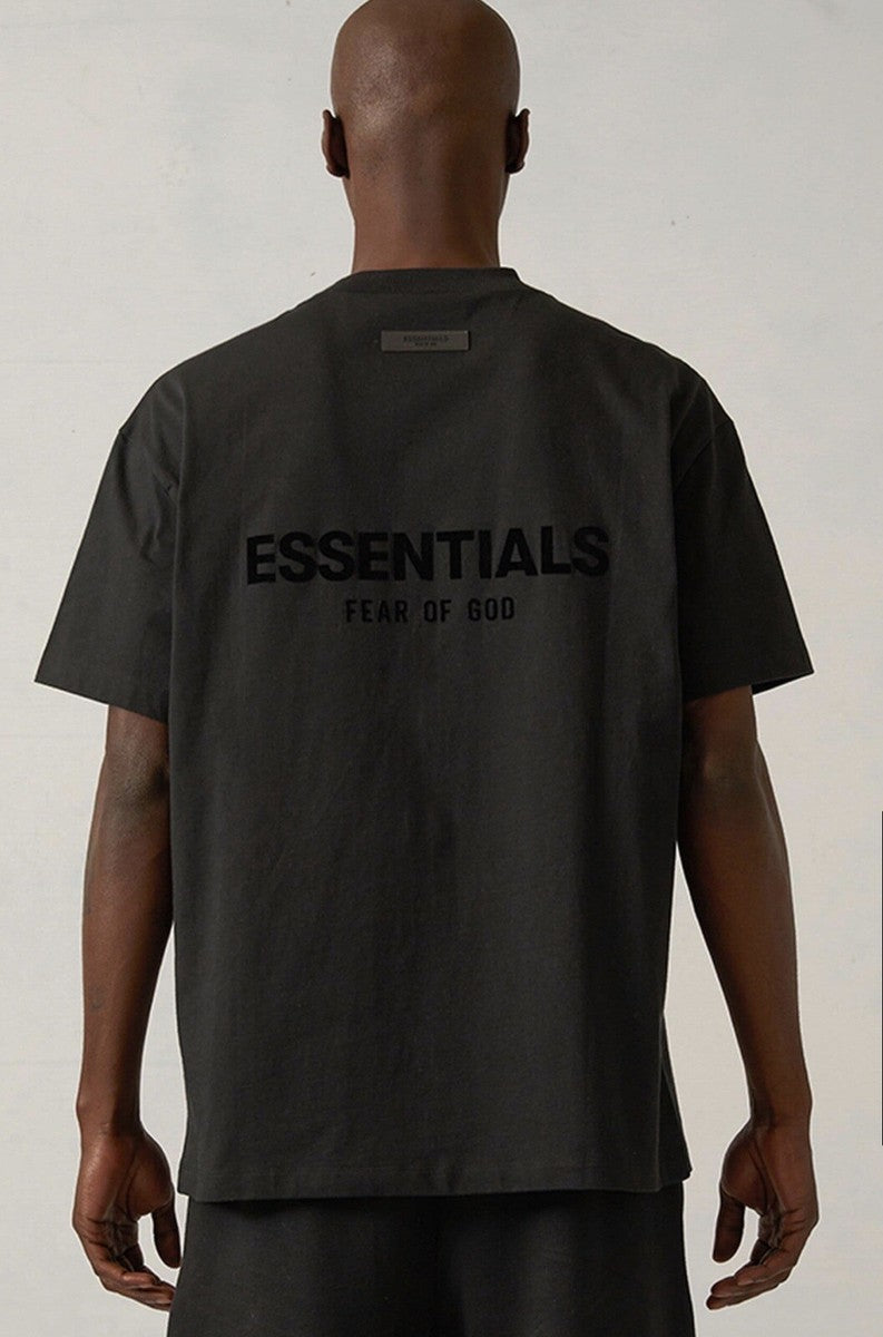 Essentials T Shirt Stretch Limo Black