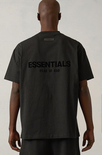 Essentials T Shirt Stretch Limo Black