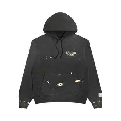 Gallery Dept Paint Logo Hoodie Schwarz