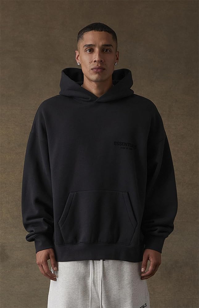 Essentials Hoodie Stretch Limo Black