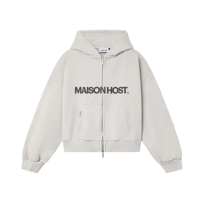 Host Erode Wave Zipped Hoodie Oreo