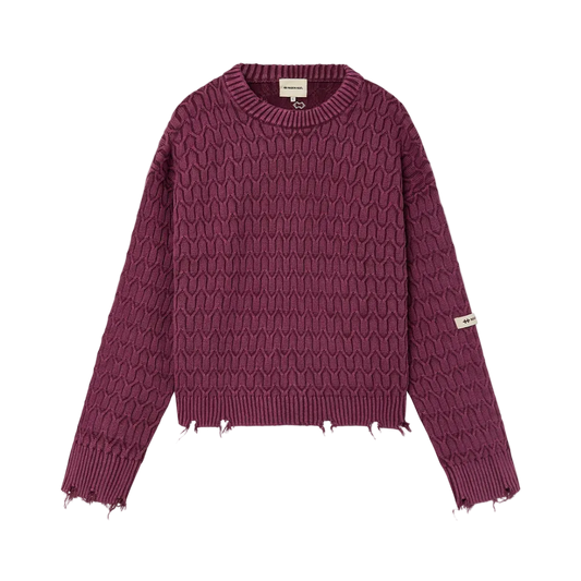 Host Herringbone Burgundy Knit